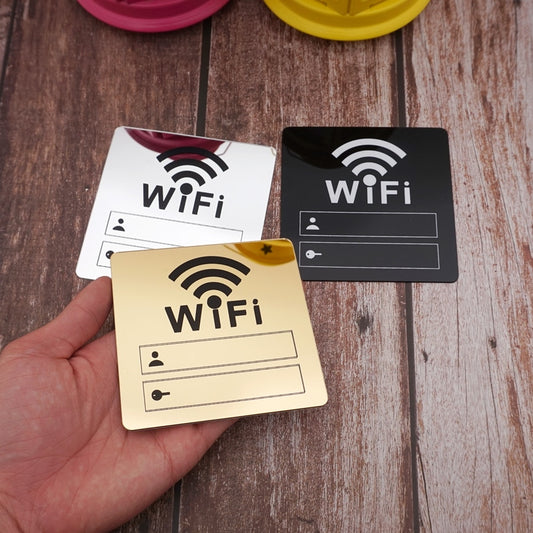 Acrylic Wi-Fi Password Plaque