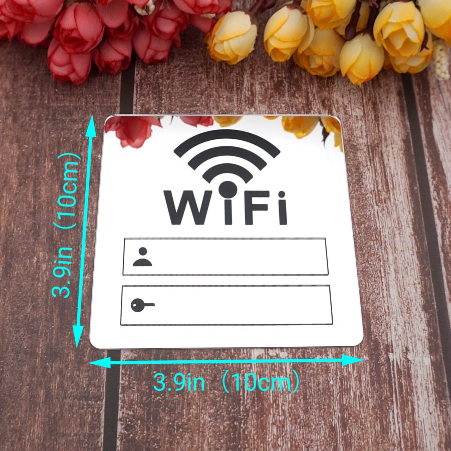 Acrylic Wi-Fi Password Plaque